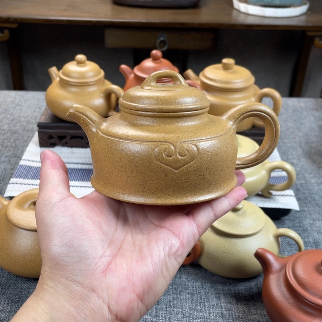 b***7茶壶紫砂黄金段如意德钟全手30目240