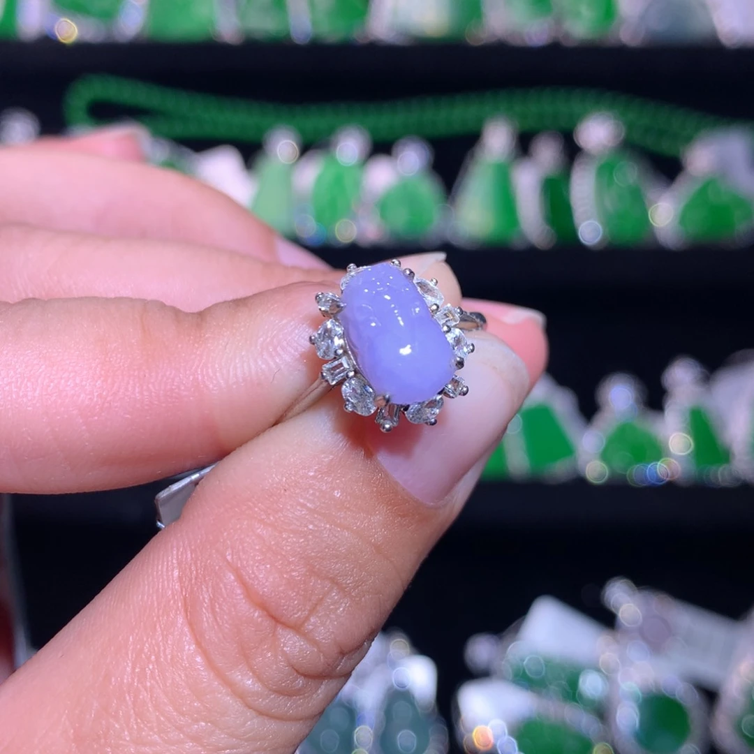 【闪购商品】颈饰银S925镶嵌翡翠天然翡翠