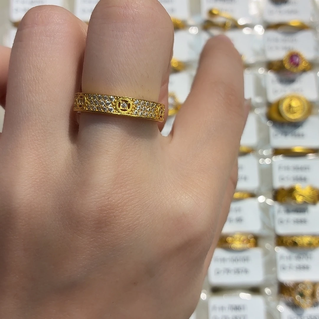 铜合金3577卡9强保色发 1 个壹笔壹戒指