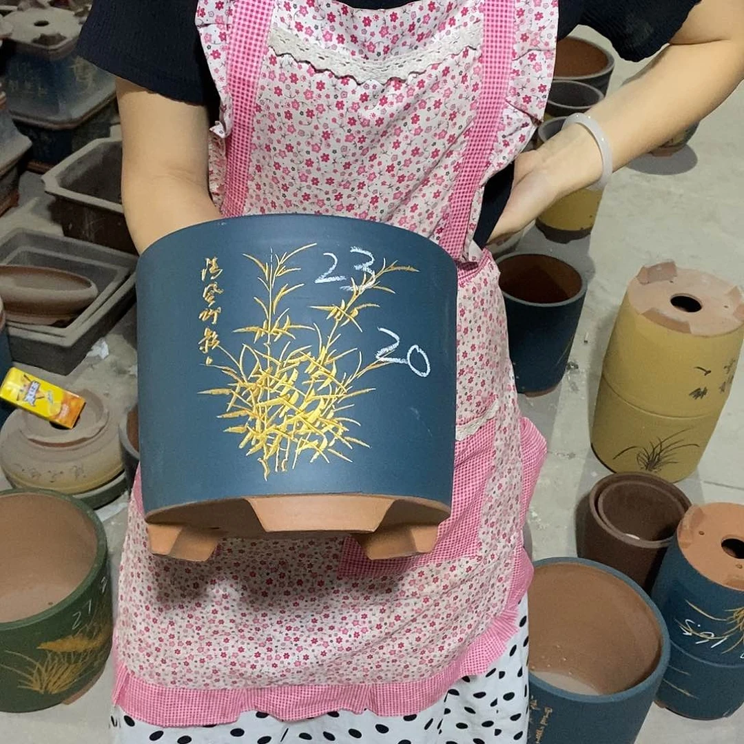 紫砂花盆紫砂花盆