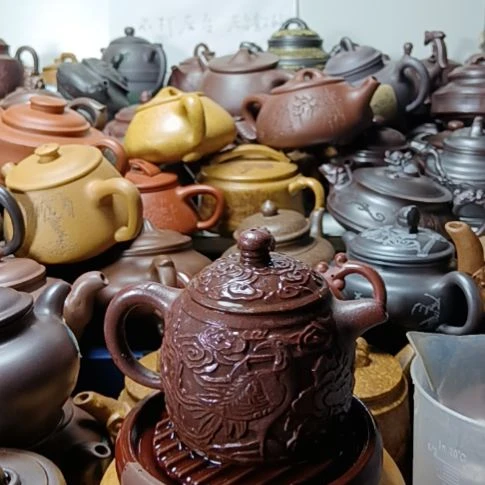茶壶紫砂宜兴原矿铁血红砂柴烧手工250cc紫砂壶