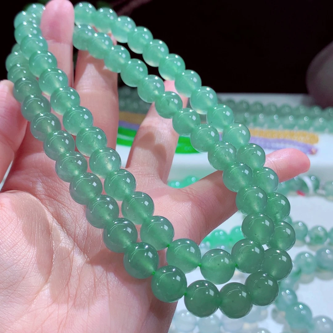 未镶嵌手链翡翠卡10mm