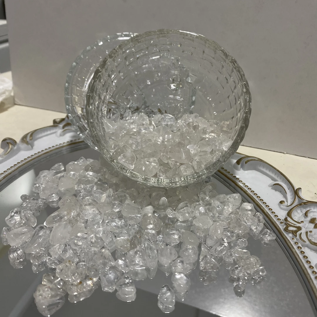 天然白水晶净化消磁石优质净体高品质原矿碎石