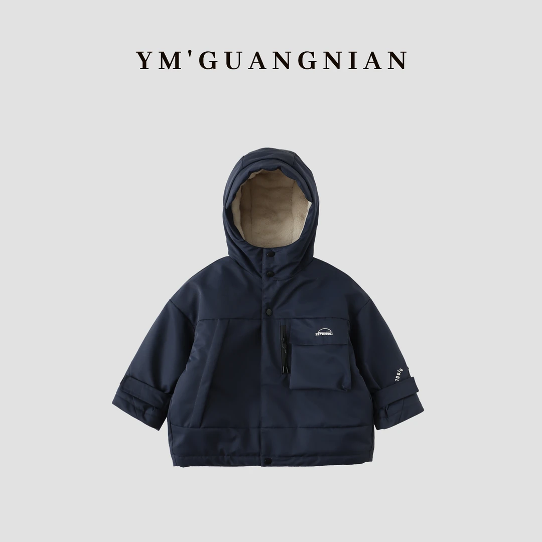 【幼棉光年】 冬款反季男童加厚保暖帅气韩系防寒圆领外套 Q-322183