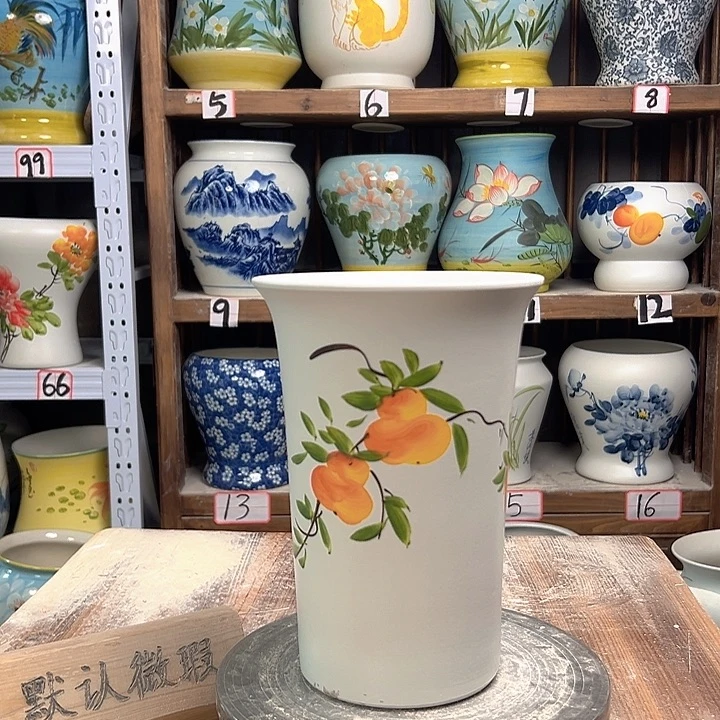 陶兰花盆四字陶瓷陶瓷陶瓷