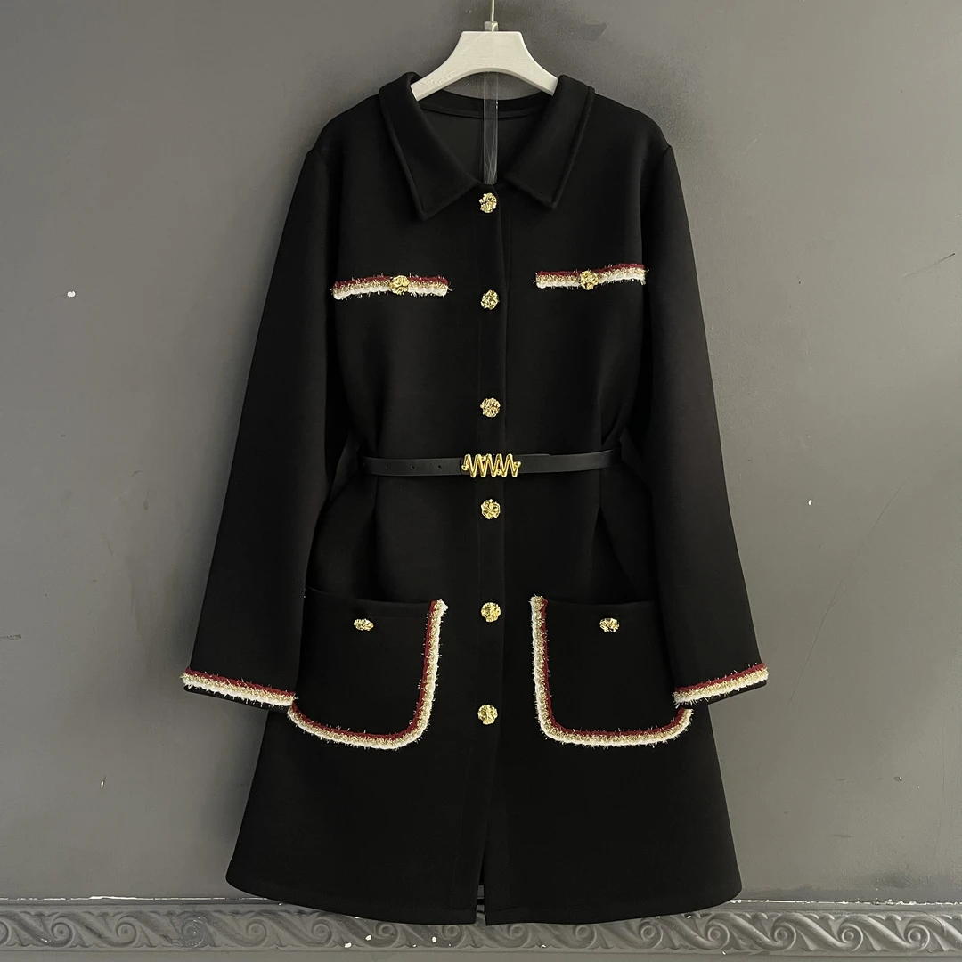 秋冬财阀千金小香风复古名媛风收腰显瘦气质短款连衣裙女