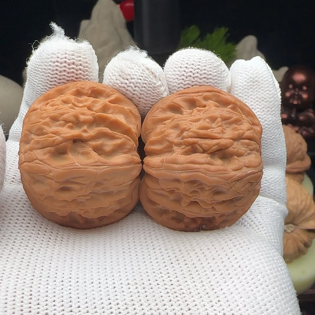 文玩核桃把件磨盘