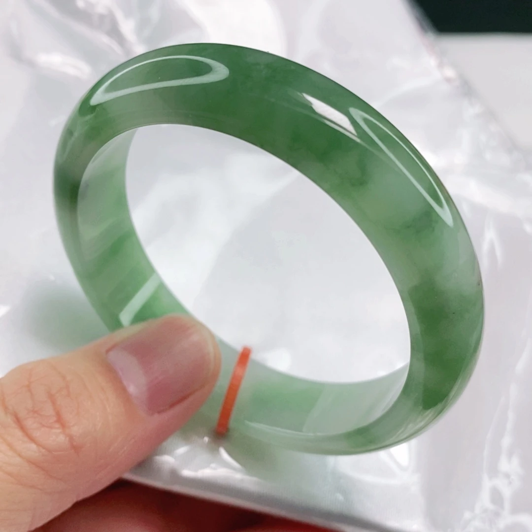 未镶嵌手镯翡翠52.6圈口