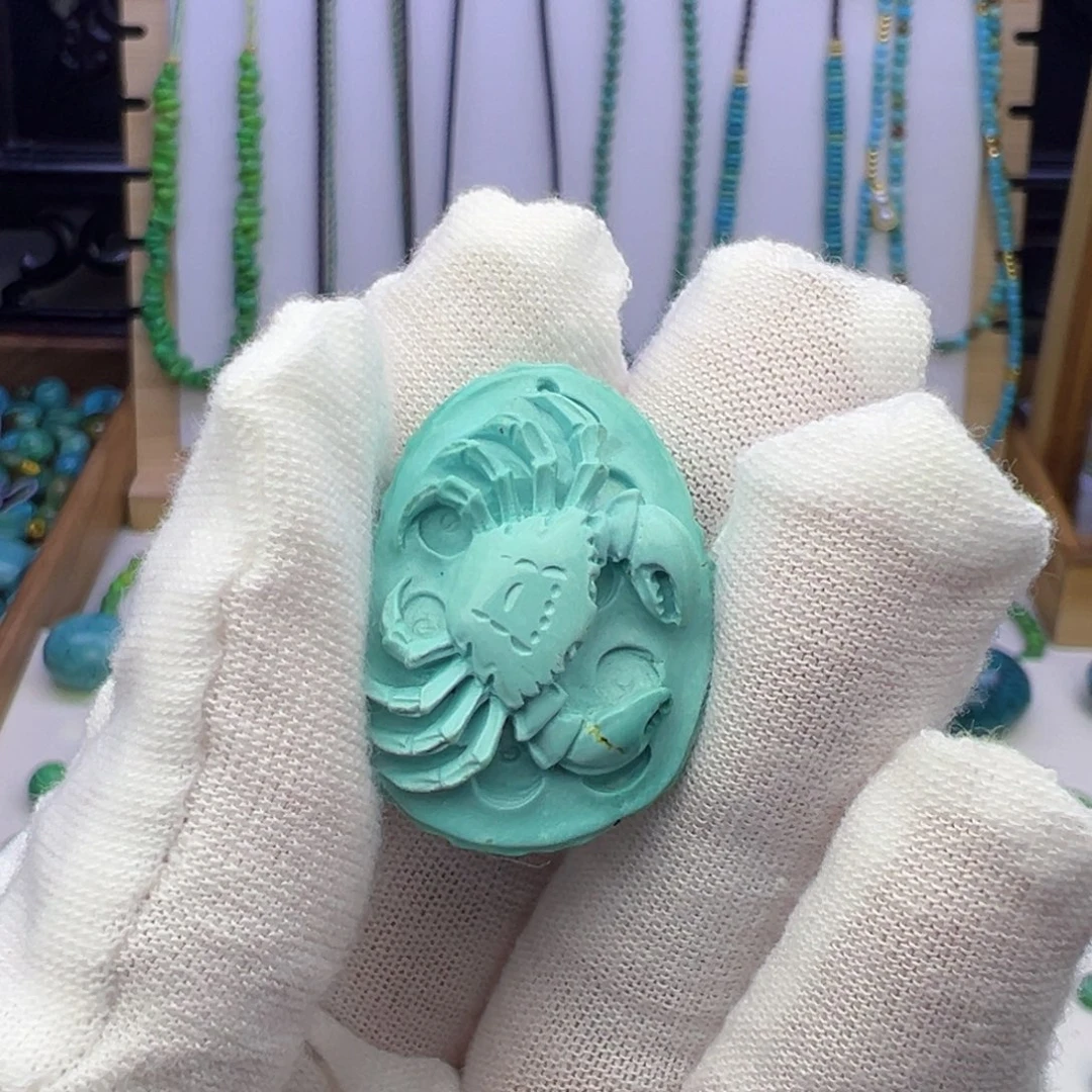 绿松石蓝料21.8mm兰