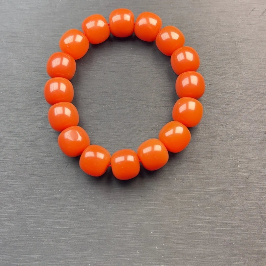 石英质玉（黄龙玉）未镶嵌手串