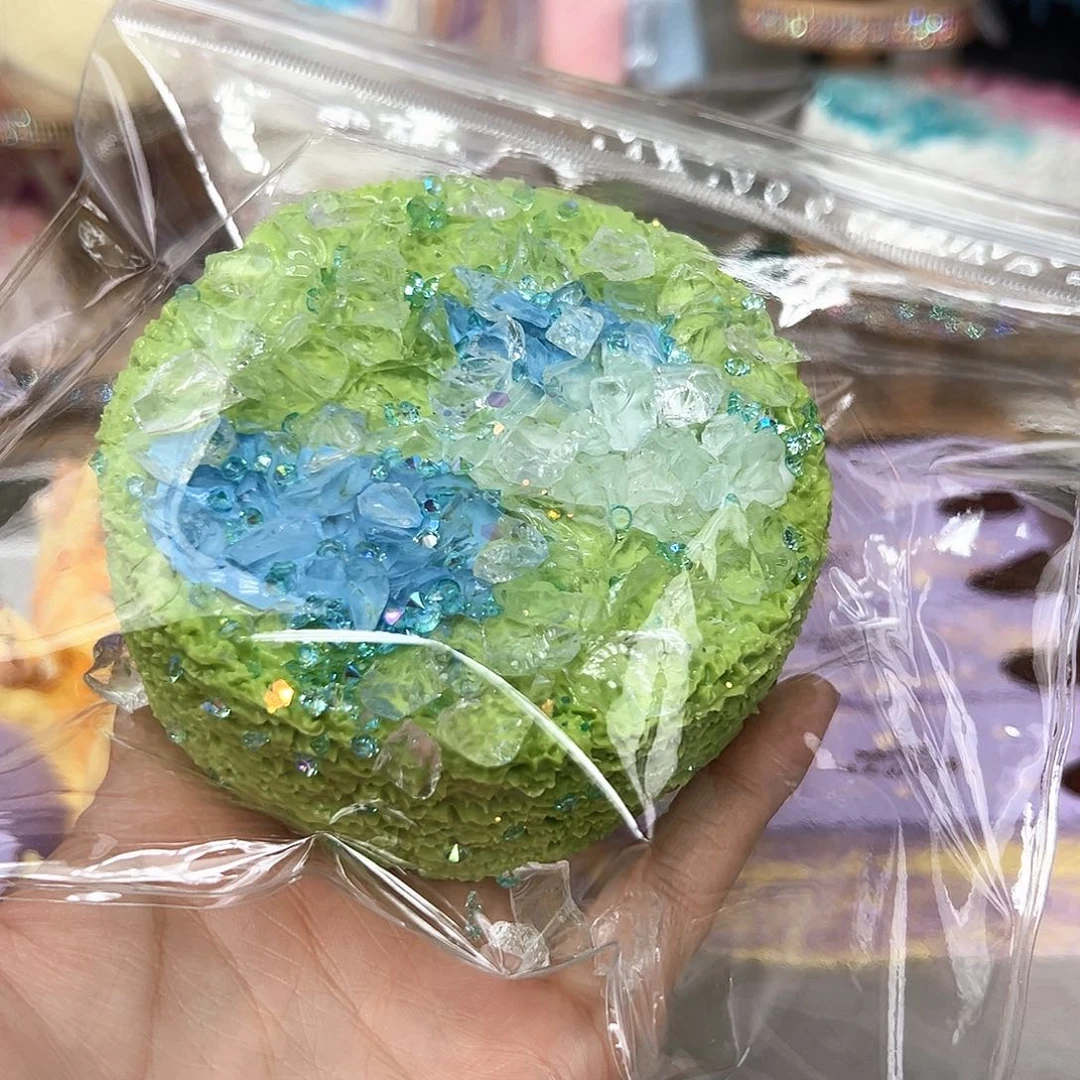 硅胶碎冰冰地球色大号圆吐司295g