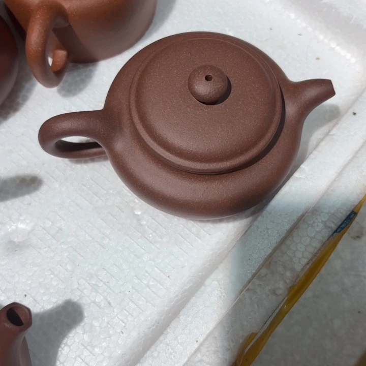 茶壶紫砂紫泥底槽青仿古200cc