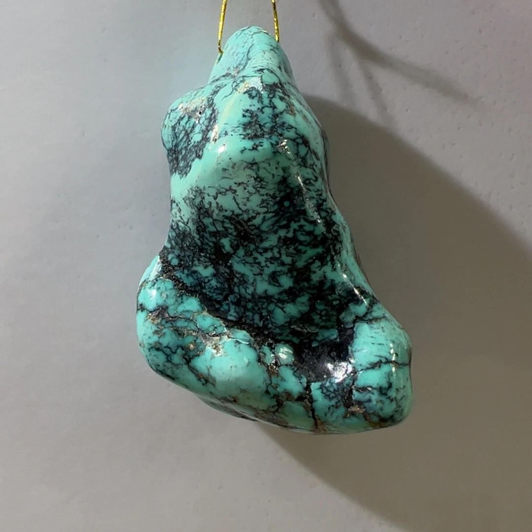 绿松石未镶嵌挂件