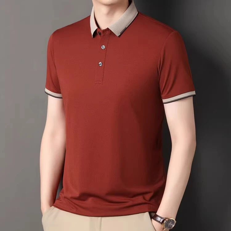 【金狮SP0039】短装polo夏天棉休闲圆领百搭百搭时尚运动男士宽松