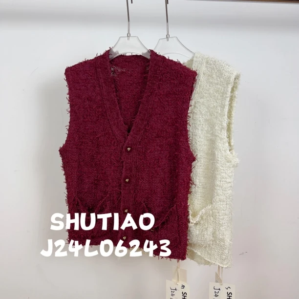 【SHUTIAO】2024秋冬：新款小众设计款马甲J24L06243