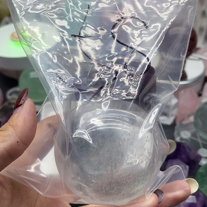 懿***宝未镶嵌珠宝半成品水晶58白水晶球5.9m