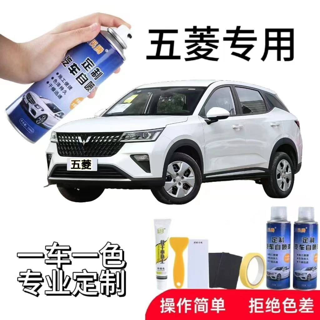 民腾24.五菱自喷漆专车专用宏光s3星驰荣光之光糖果白汽车手喷漆