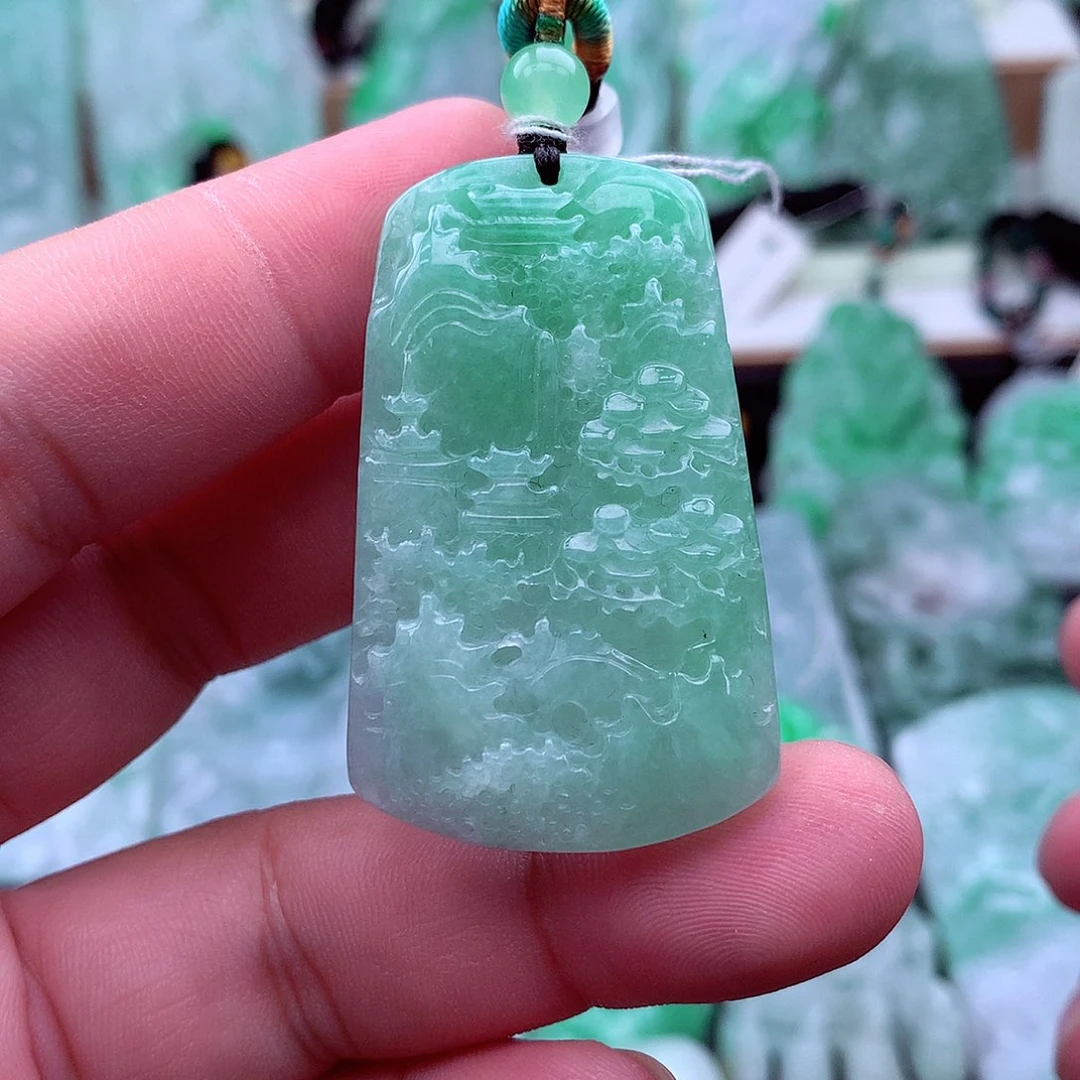 翡翠未镶嵌吊坠(不含链)