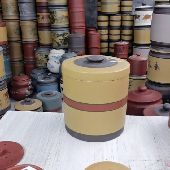 紫砂茶叶罐八饼装茶叶罐10