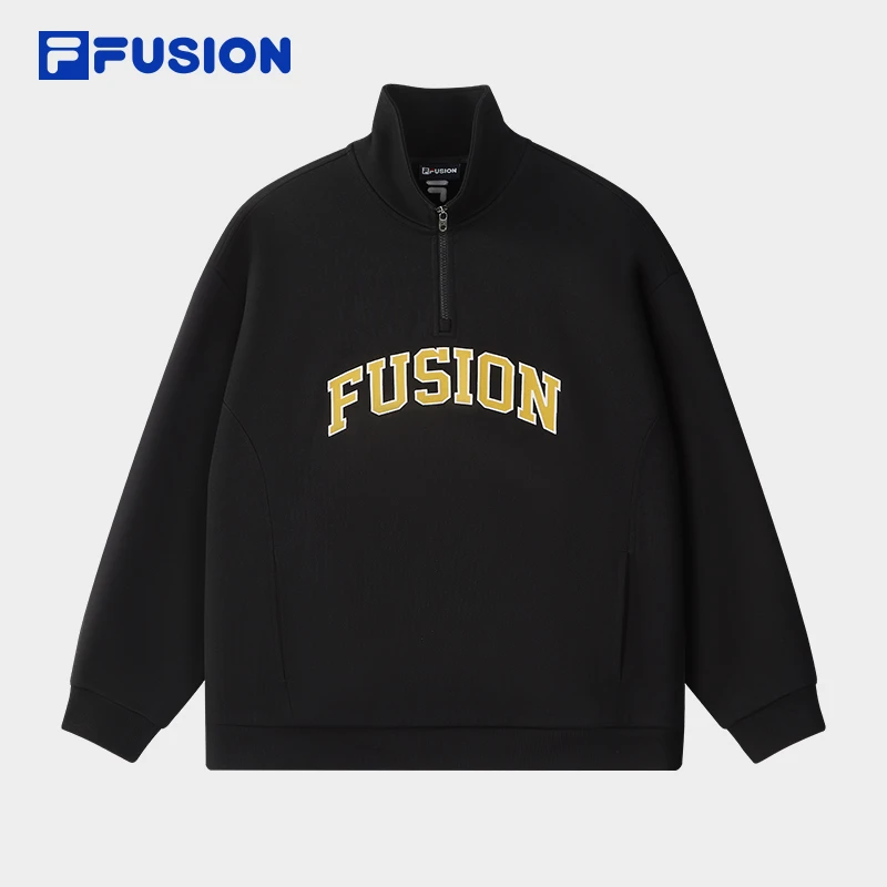 【秋冬爆款】FUSION斐乐潮牌情侣款针织休闲纯棉上衣T11U533202F