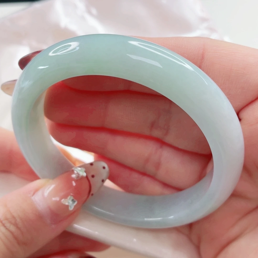 翡翠未镶嵌手镯55.5x196