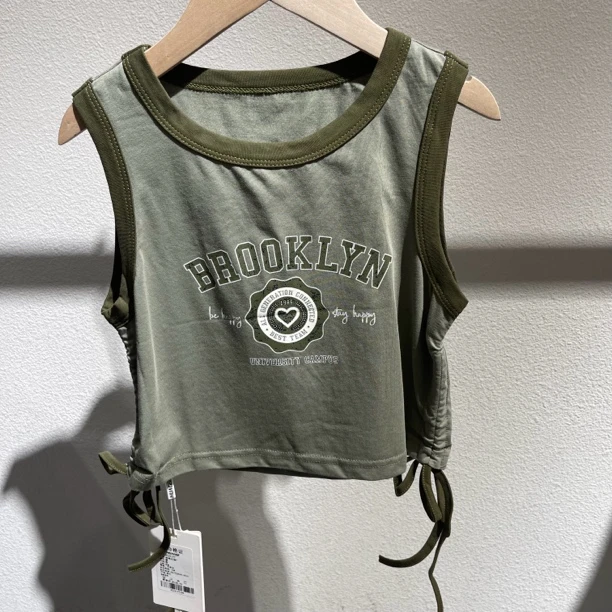 4177儿童抽绳无袖T恤