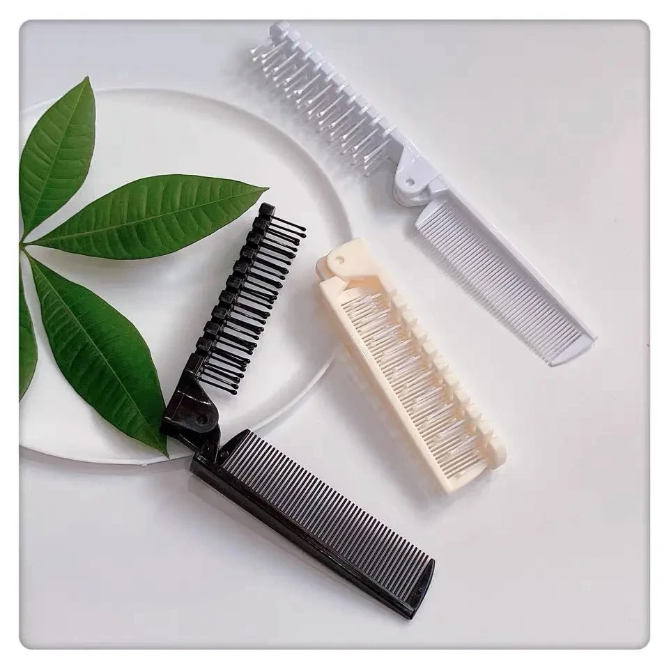 可折叠便携梳子出差旅行梳随身携带密齿按摩梳子宽齿直发梳化妆梳