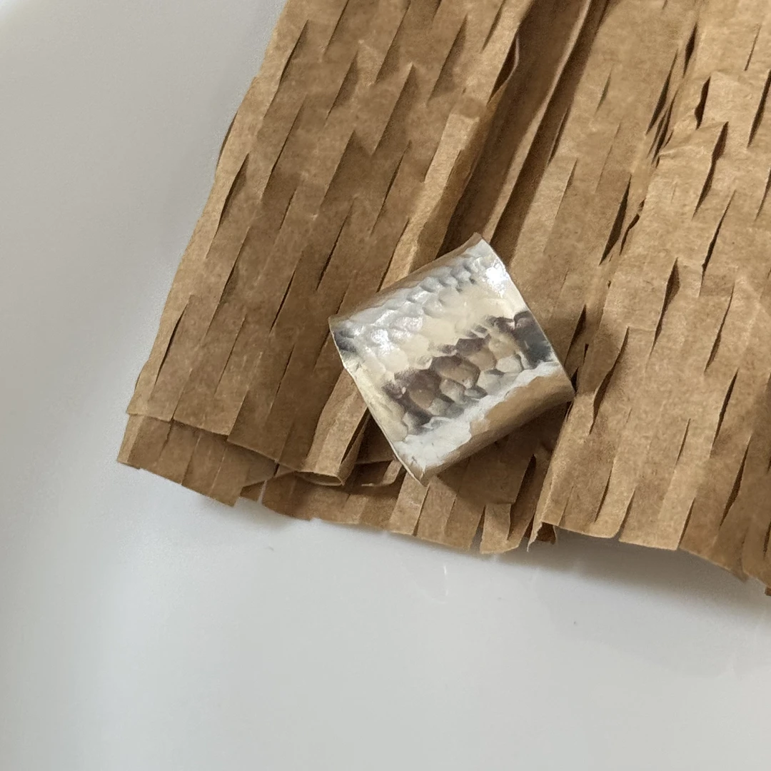 925银银制品 欧美民族风设计复古做旧气质百搭-手工宽面戒指0016