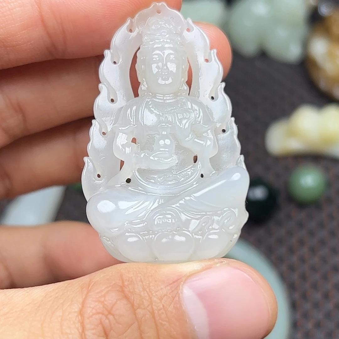 和田玉未镶嵌挂件