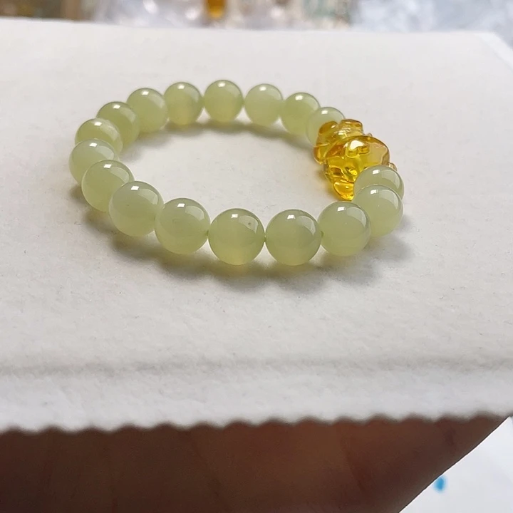 琥珀未镶嵌裸石琥珀手串