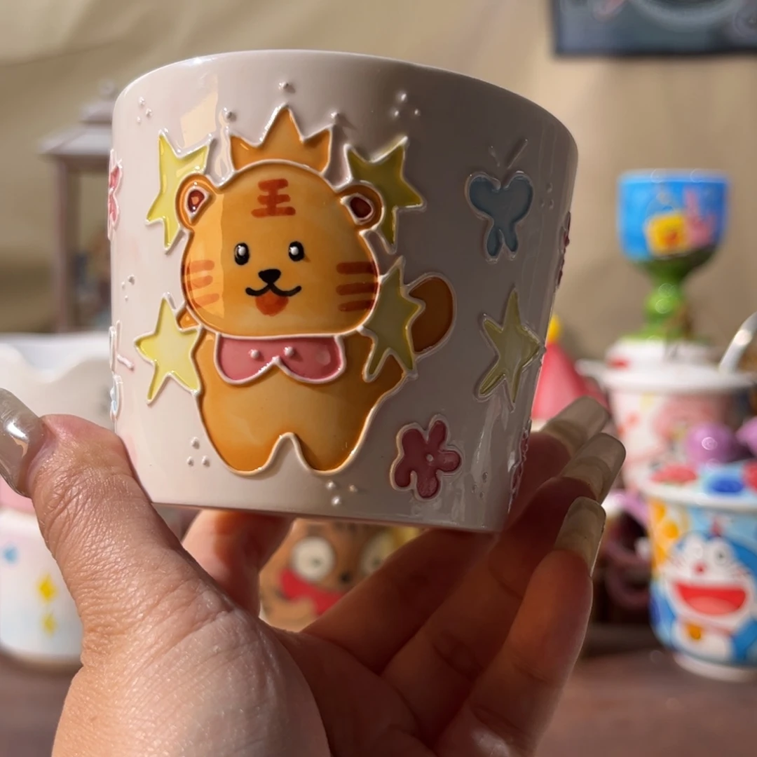杯景德镇陶瓷文创手绘水杯
