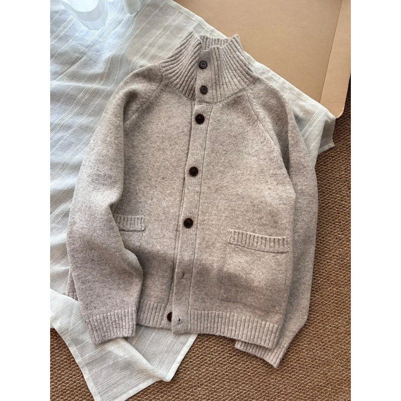 男女装情侣款针织开衫舒芙蕾针织毛衣春秋25新款上衣外套休闲百搭