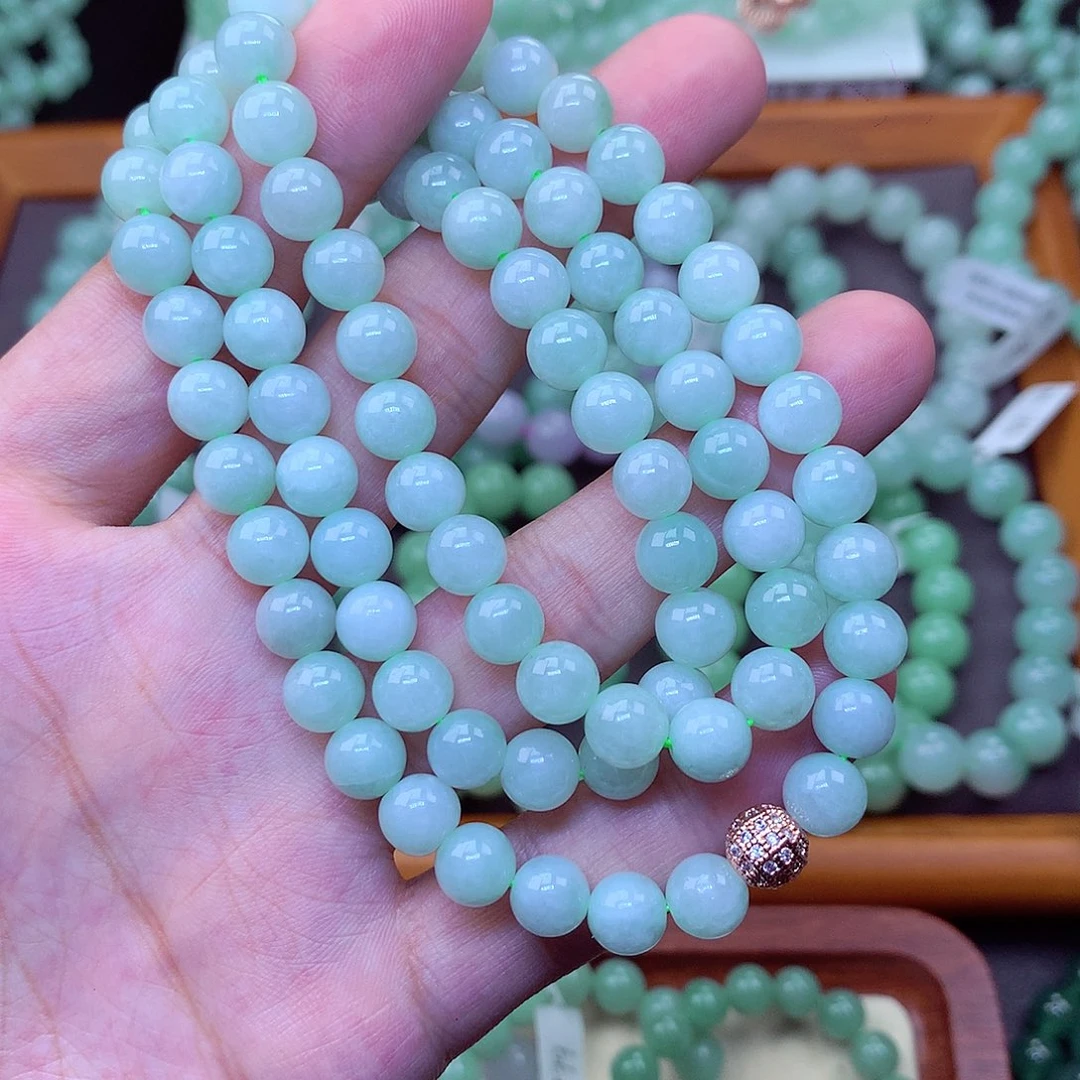 翡翠未镶嵌毛衣链