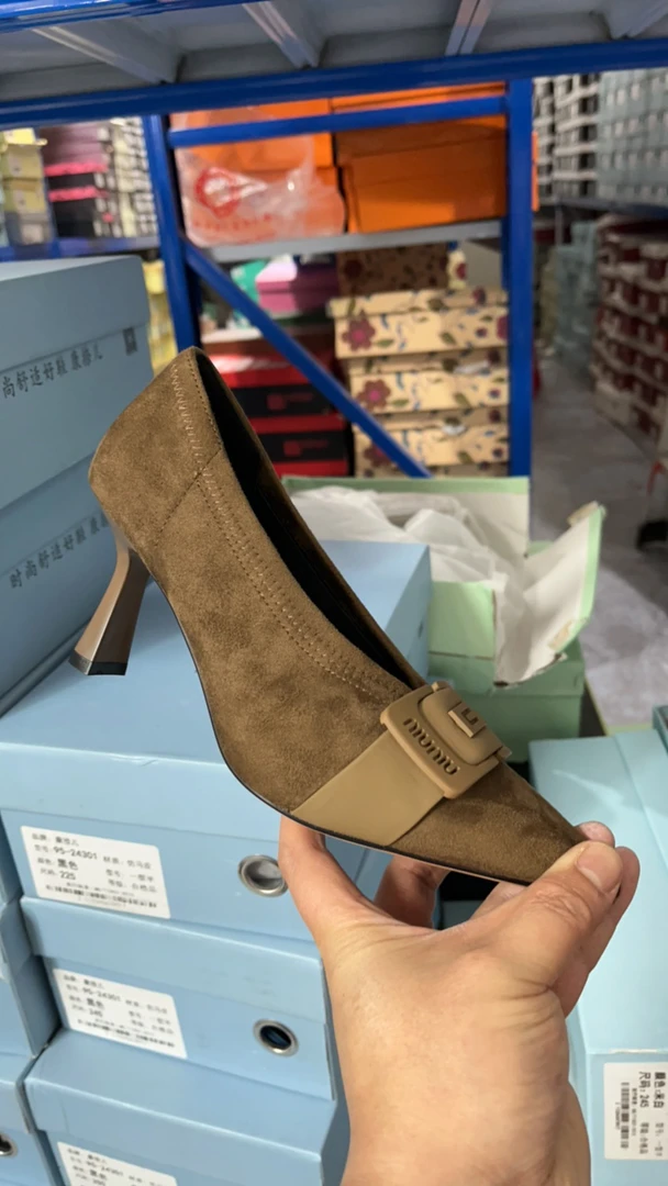 720高跟鞋深卡其春秋款