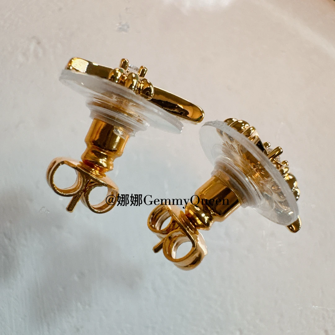 铜合金合成锆石耳饰 娜娜GemmyQueen耳环GQ08042