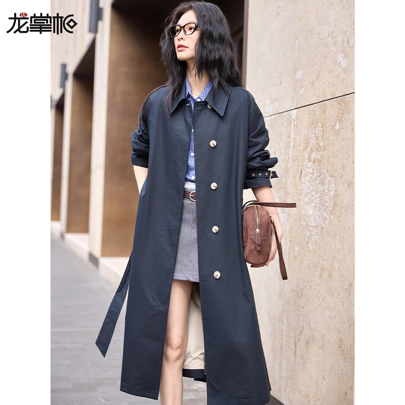 【龙掌柜.】25年春款显瘦气质女士时尚中长款百搭风衣862005