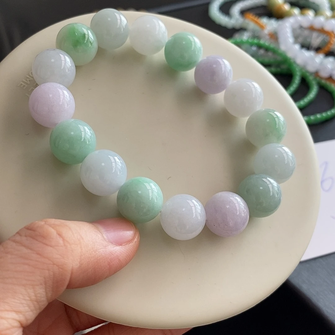 翡翠未镶嵌手链卡12.8