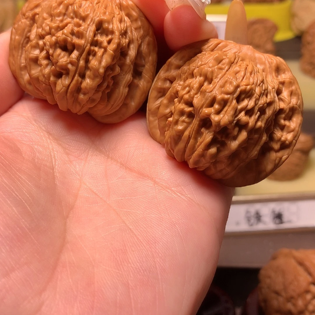 蕭***桑吊坠文玩核桃四座楼43