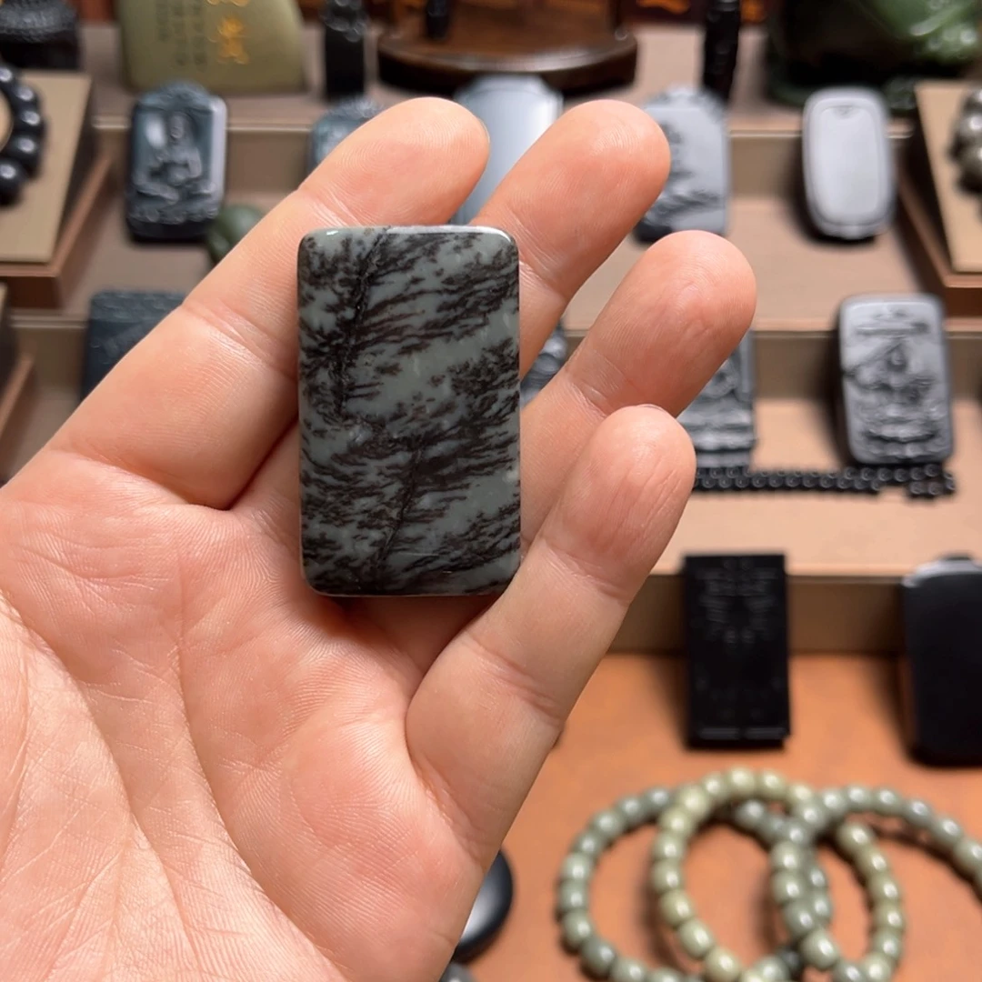 颈饰未镶嵌和田玉3.5无事牌