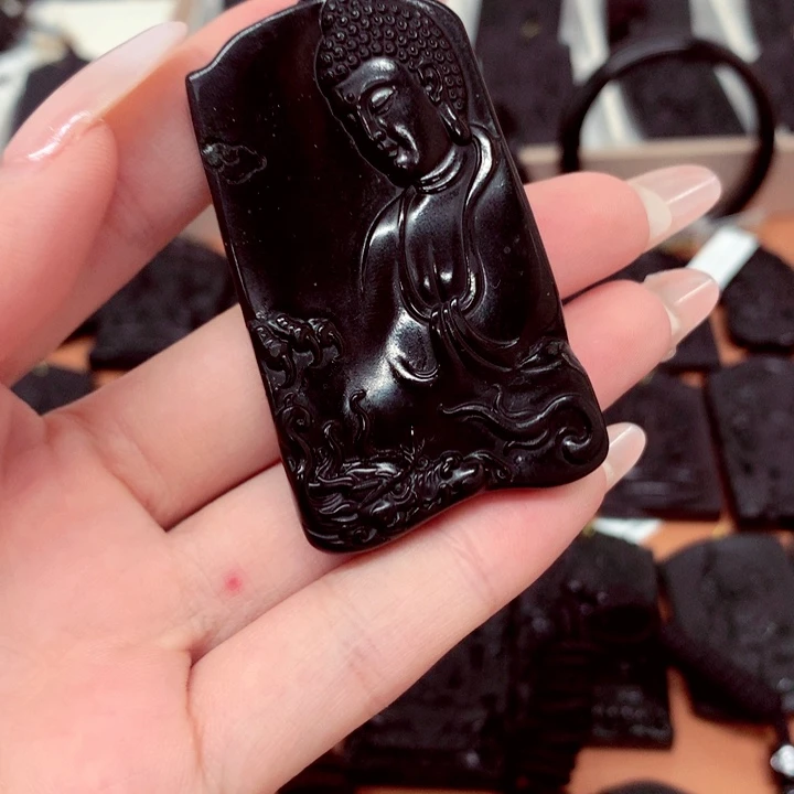 天然缅料a货钢琴黑特色题材挂件