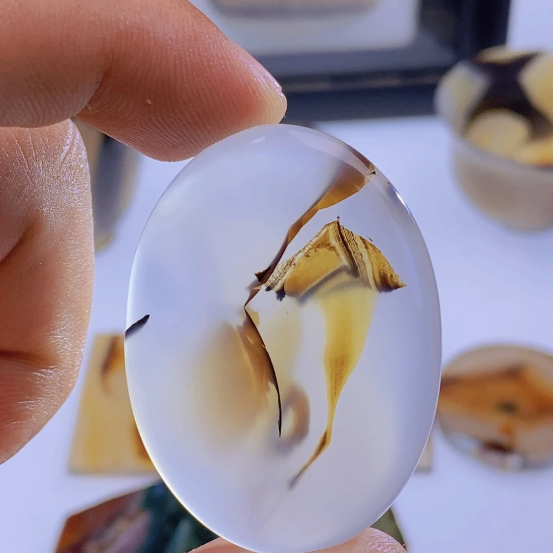 玛瑙/玉髓未镶嵌吊坠(不含链)318