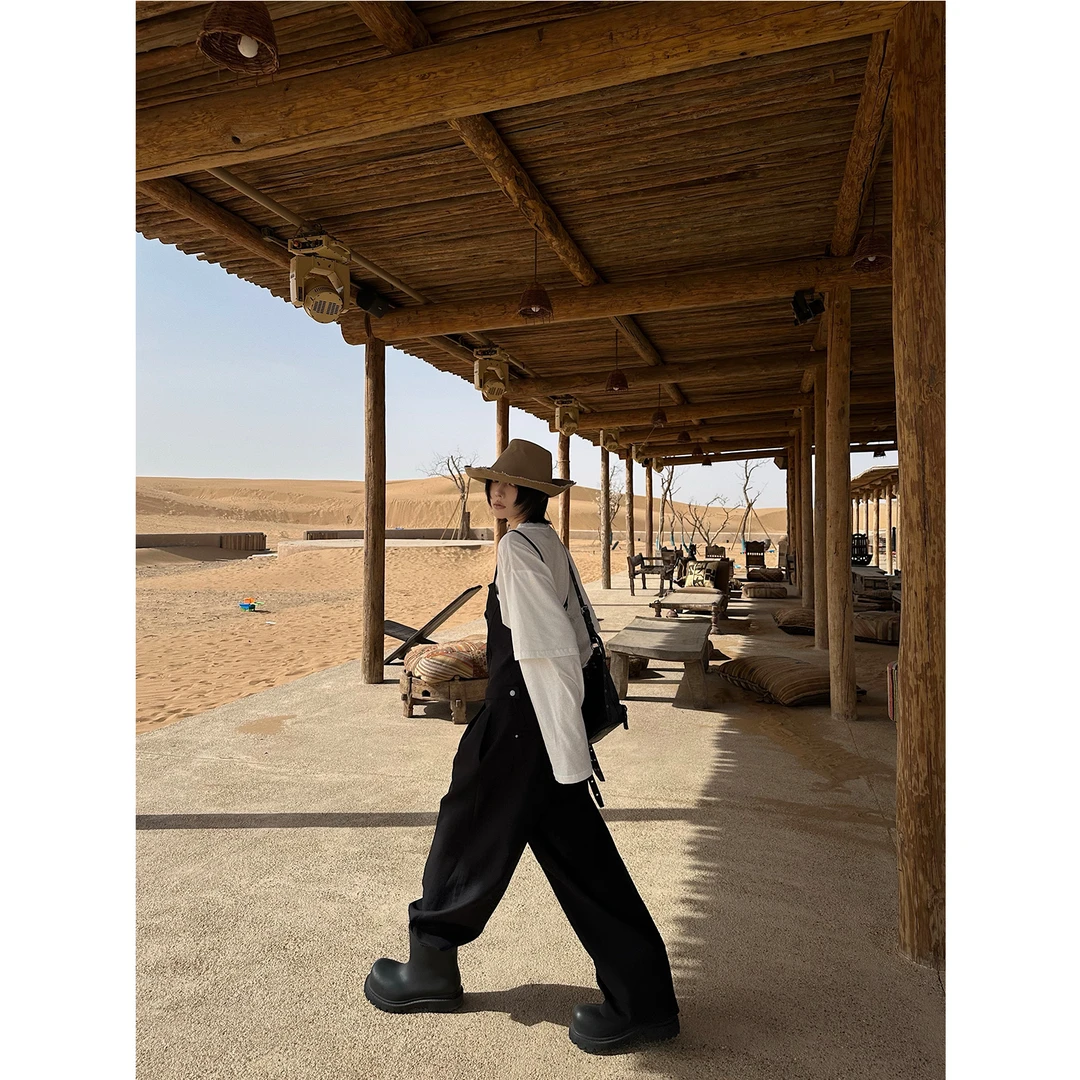 嘉仪【时光旅人】极简背带裤