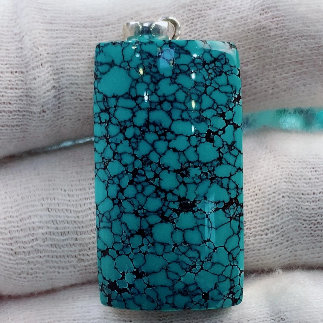 绿松石银S925镶嵌珠宝奇石