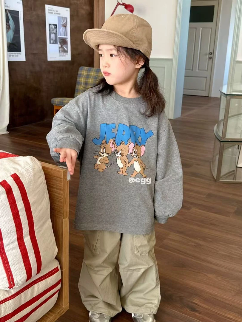 EGG印花杰瑞卡通T恤