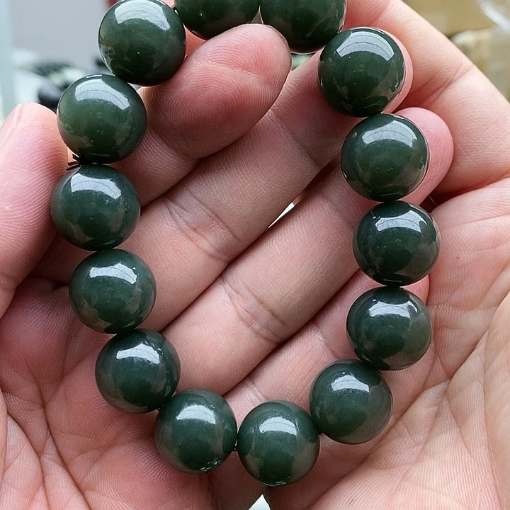 【闪购商品】未镶嵌手链和田玉16且末蓝