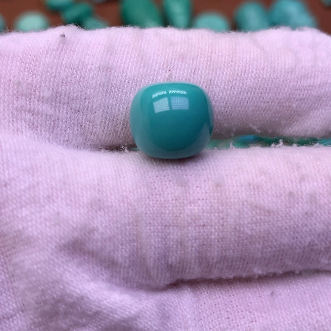 原生态散珠配珠老型蓝绿色卡12