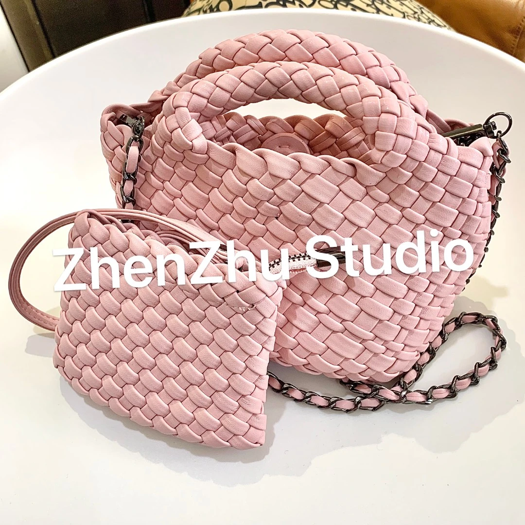 C23 精致小巧~编织子母包 23B0323001  少女心ins便携纯色百搭