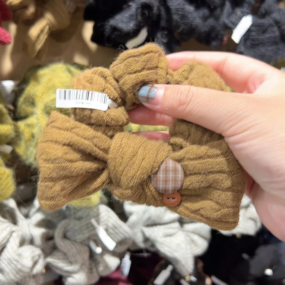 布艺非金属蝴蝶结发圈