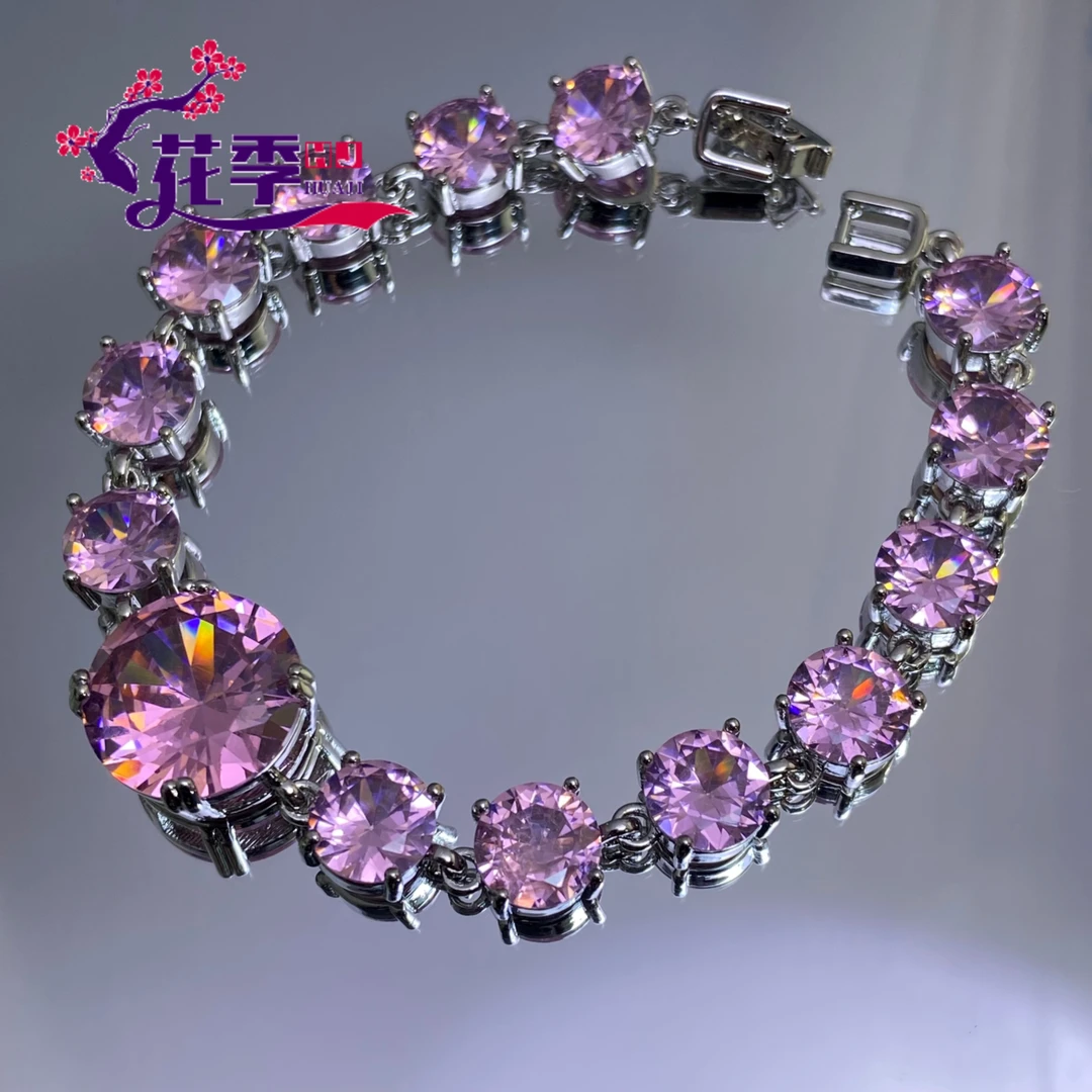 【花季】 原创高级玫红强荧光手链G404