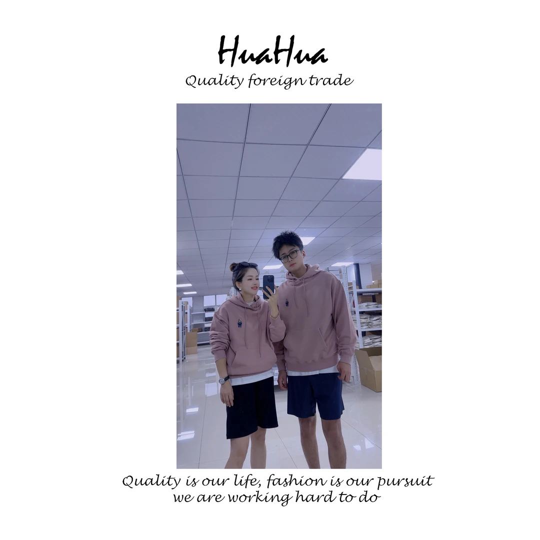 HUAHUA 男女款小熊连帽卫衣上衣情侣韩国小众设计师 HD333A
